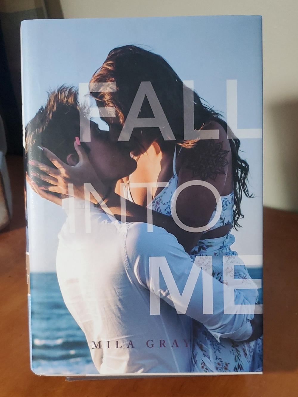 Fall Into Me by Mila Gray - Romantic Cover (Blue, White)